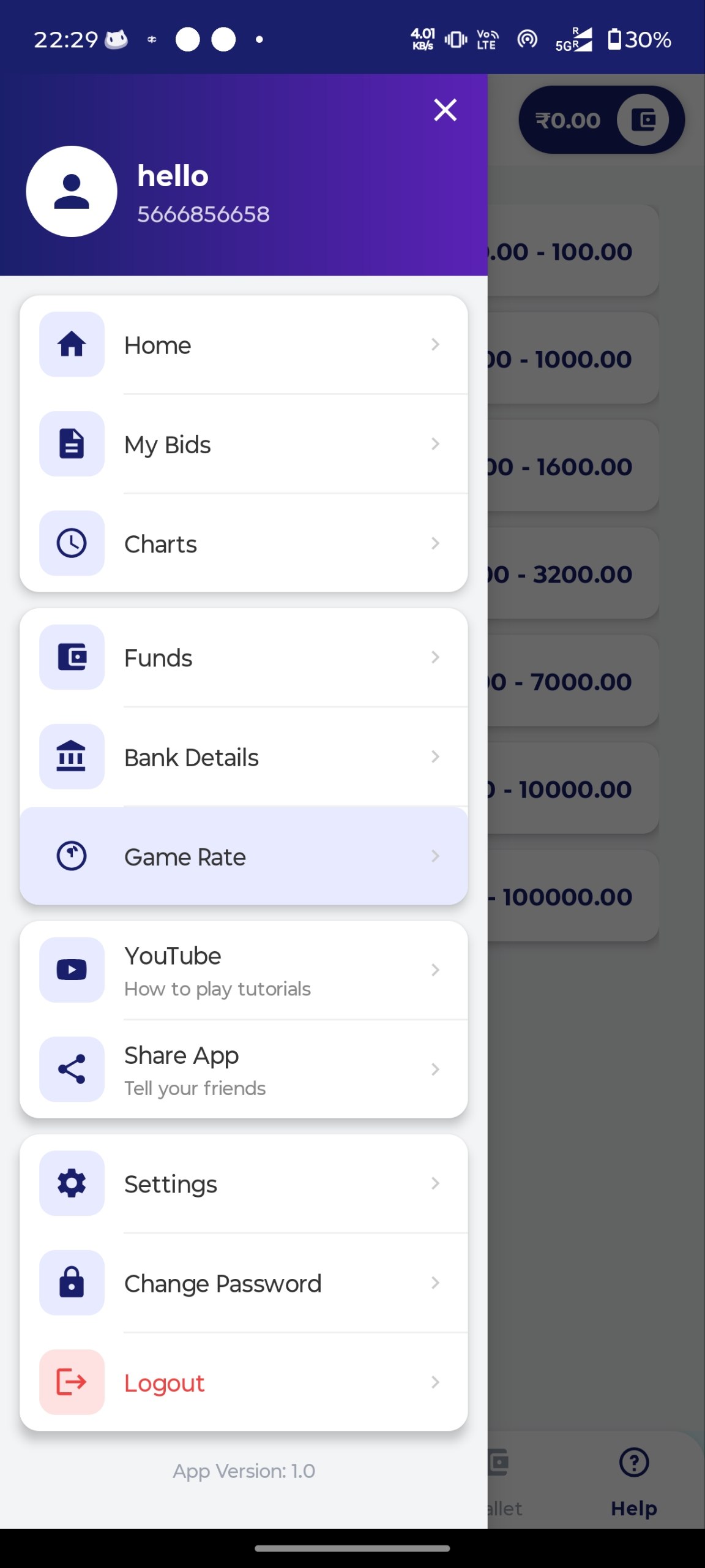 Bharat Matka Dashboard